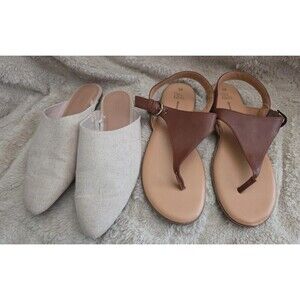 Mixed Lot Of 2, Woman's Shoes Sz 8.5 - Flats: Mules, Sandals